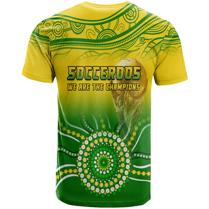 Australia Soccer Socceroos Go Champions T Shirt LT9 - Vibe Hoodie Shop