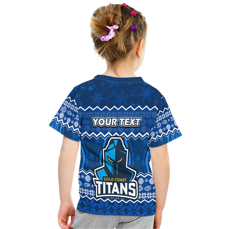 (Custom Personalised) Titans Aboriginal Gold Coast Christmas Vibe T Shirt LT9 - Vibe Hoodie Shop
