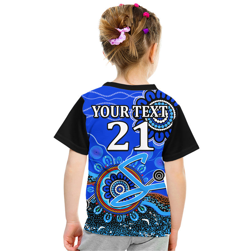 (Custom Personalised) Adelaide Strikers Kid T Shirt Cricket Indigenous Aboriginal - Vibe Hoodie Shop