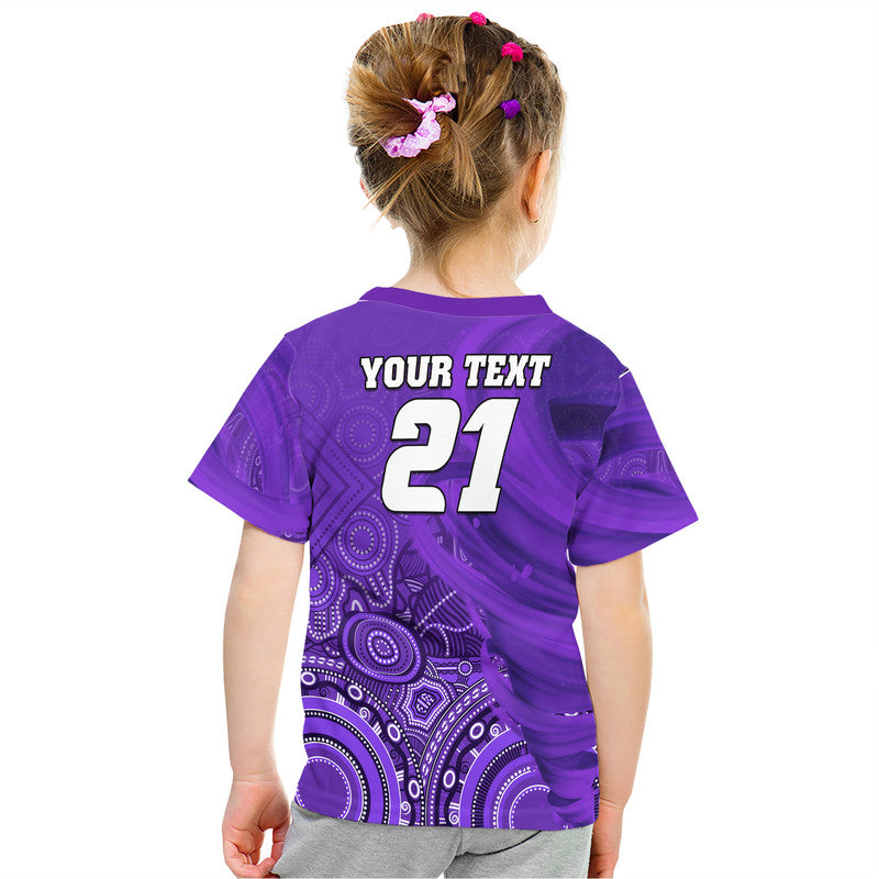 (Custom Personalised) Hobart Hurricanes Indigenous Aboriginal Arts T Shirt LT9 - Vibe Hoodie Shop