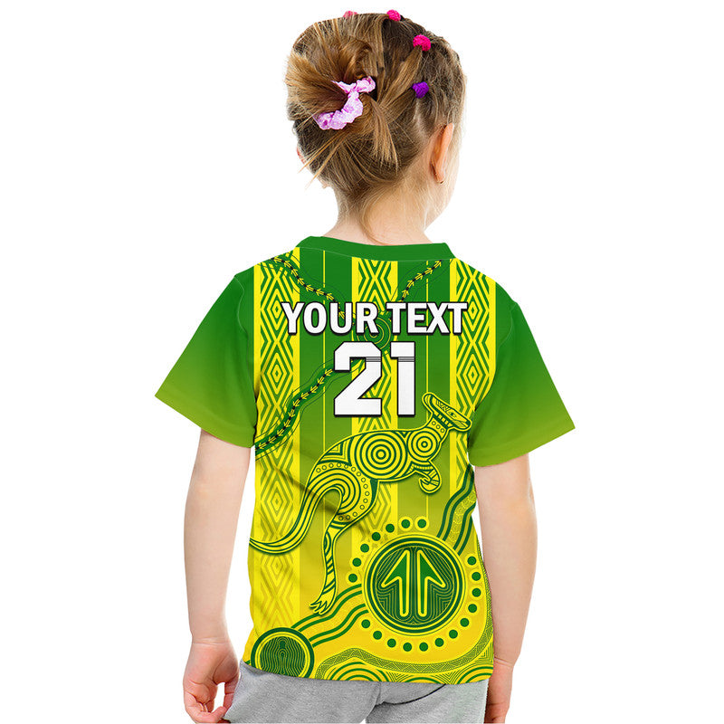 (Custom Personalised) Australia Soccer T Shirt Go Aussie Socceroos With Kangaroo LT9 - Vibe Hoodie Shop