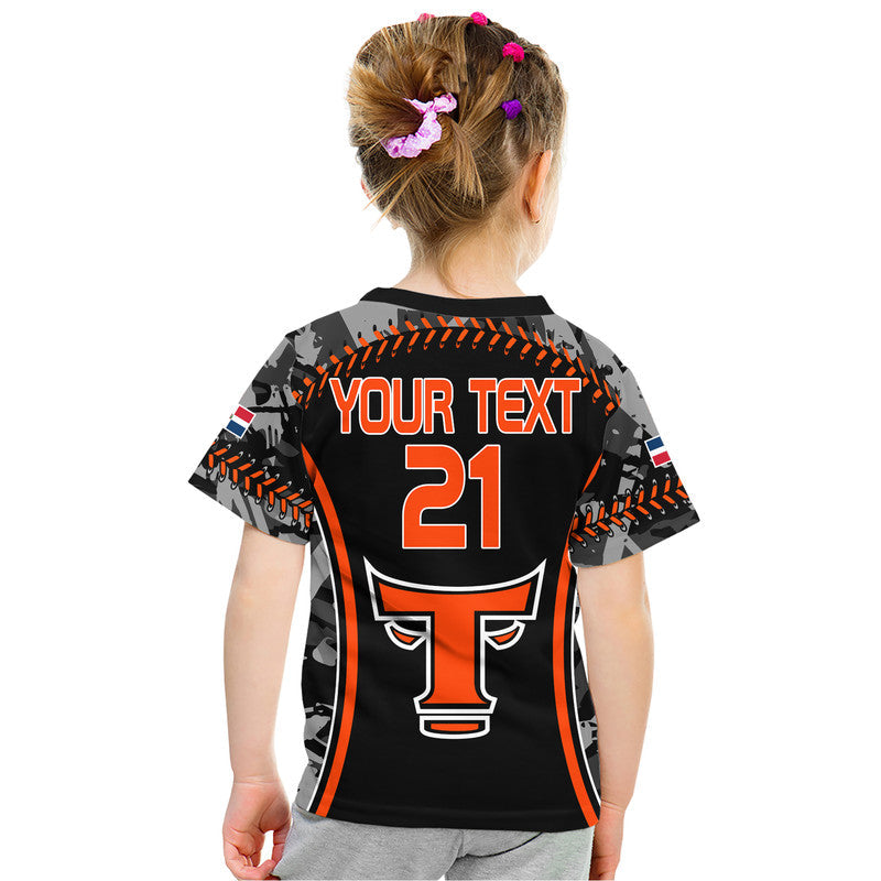 Dominican Toros De Este Baseball Stitches T Shirt Black LT9 - Vibe Hoodie Shop