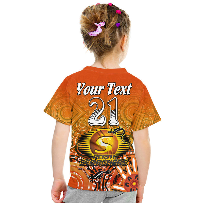 (Custom Personalised) Perth Scorchers Champions T Shirt Lizard Indigenous Aboriginal LT9 - Vibe Hoodie Shop
