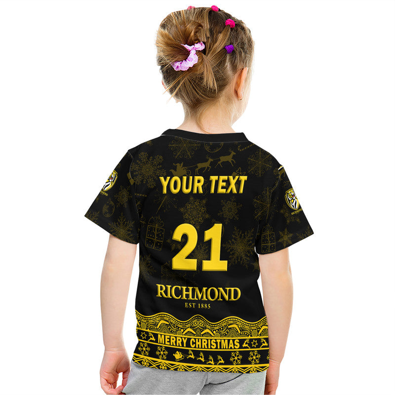 (Custom Personalised And Number) Richmond Tigers Unique Winter Season T Shirt Tigers Merry Christmas LT9 - Vibe Hoodie Shop