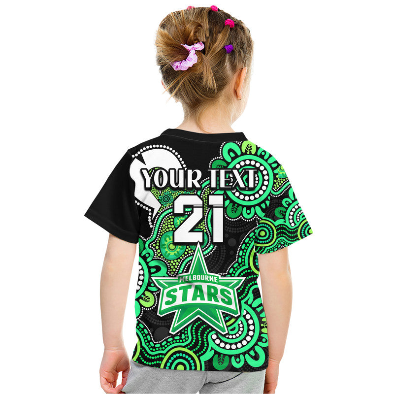 (Custom Personalised) Melbourne Stars Cricket Kid T Shirt NAIDOC Torres Strait For Our Elders - Vibe Hoodie Shop