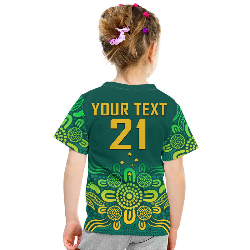 (Custom Personalised) Australia Rugby Wallabies Kid T Shirt - Vibe Hoodie Shop