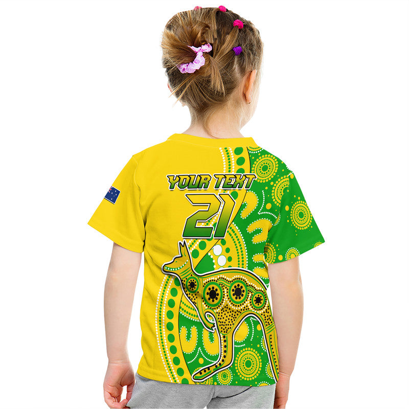 (Custom Personalised) Australia Soccer World Cup T Shirt Socceroos Aboriginal LT9 - Vibe Hoodie Shop