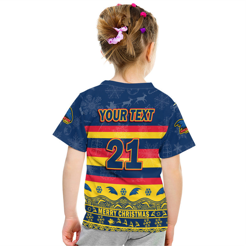 (Custom Personalised And Number) Adelaide Crows Unique Winter Season T Shirt Adelaide Merry Christmas LT9 - Vibe Hoodie Shop