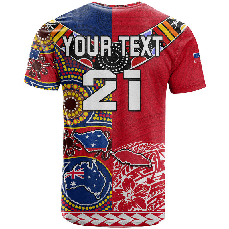 (Custom Personalised) Australia Aboriginal and Samoa Polynesian T Shirt Boomerang LT9 - Vibe Hoodie Shop