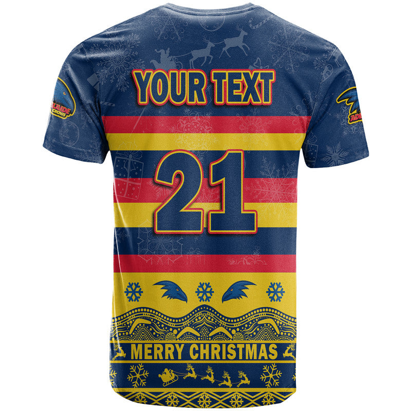 (Custom Personalised And Number) Adelaide Crows Unique Winter Season T Shirt Adelaide Merry Christmas LT9 - Vibe Hoodie Shop
