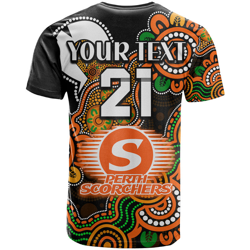 (Custom Personalised) Perth Scorchers Cricket T Shirt NAIDOC Torres Strait For Our Elders LT9 - Vibe Hoodie Shop