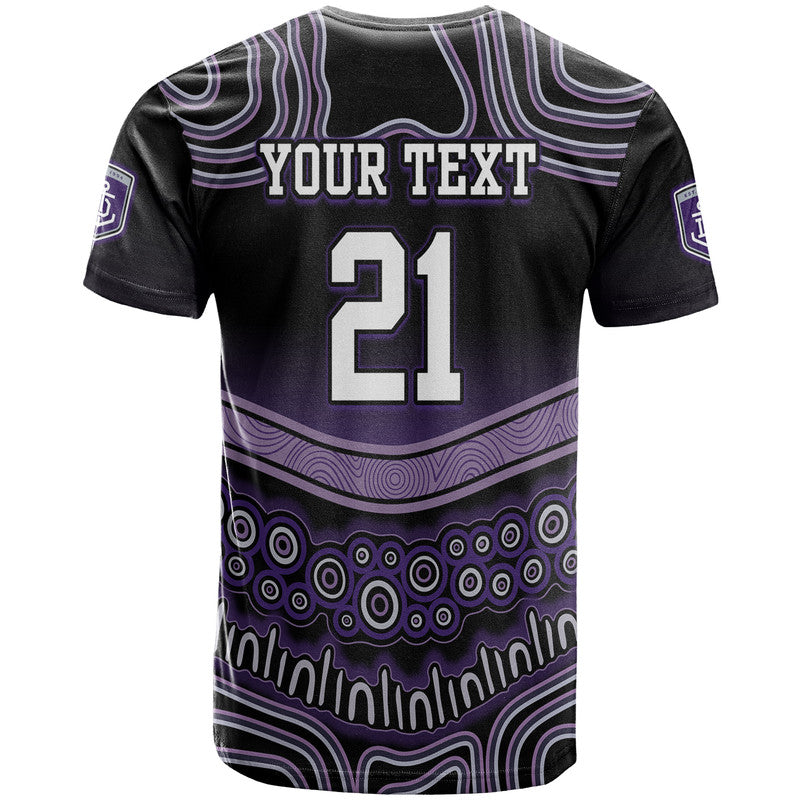 (Custom Personalised And Number) Fremantle Dockers T Shirt Freo Indigenous Style LT9 - Vibe Hoodie Shop