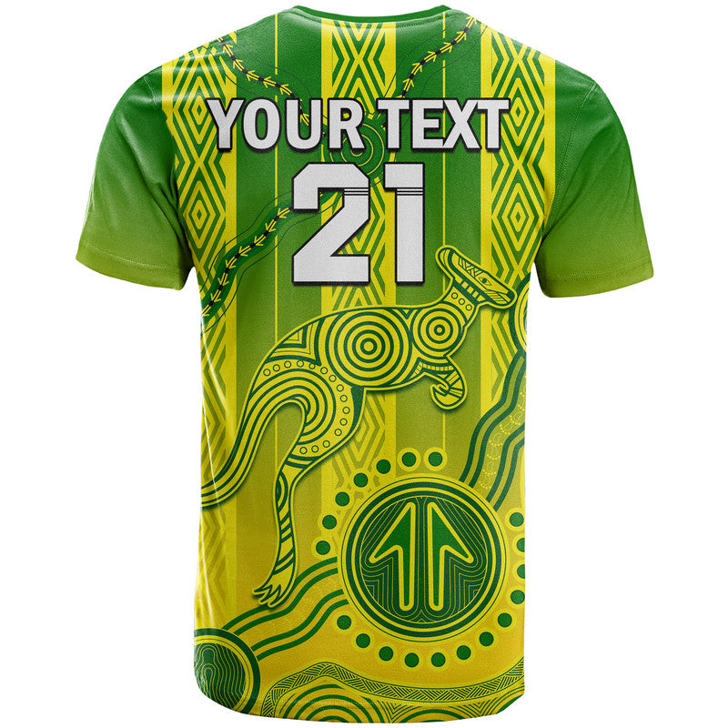 (Custom Personalised) Australia Soccer T Shirt Go Aussie Socceroos With Kangaroo LT9 - Vibe Hoodie Shop