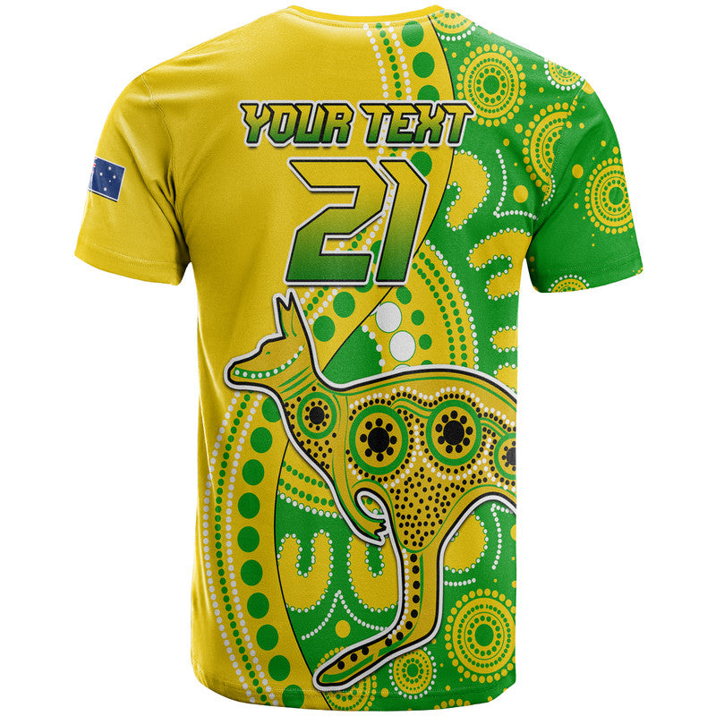 (Custom Personalised) Australia Soccer World Cup T Shirt Socceroos Aboriginal LT9 - Vibe Hoodie Shop