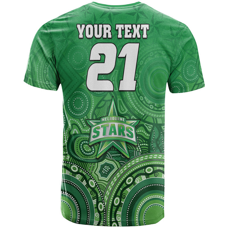 (Custom Personalised) Melbourne Team Green Indigenous Aboriginal Stars Arts T Shirt LT9 - Vibe Hoodie Shop