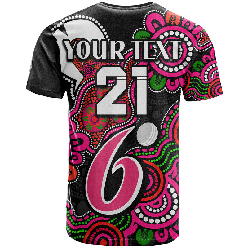 (Custom Personalised) Sydney Sixers Cricket T Shirt NAIDOC Torres Strait For Our Elders LT9 - Vibe Hoodie Shop