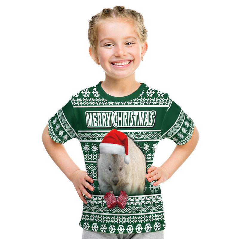 (Custom Personalised) Australian Wombat Christmas Vibe With Aboriginal Dot Painting Style T Shirt LT9 - Vibe Hoodie Shop