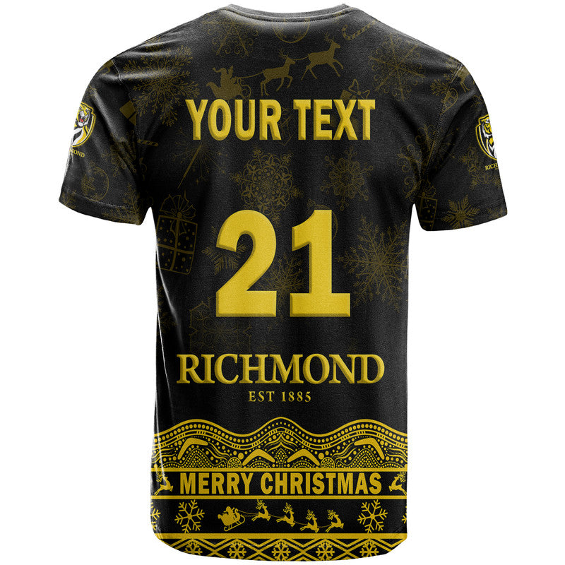 (Custom Personalised And Number) Richmond Tigers Unique Winter Season T Shirt Tigers Merry Christmas LT9 - Vibe Hoodie Shop