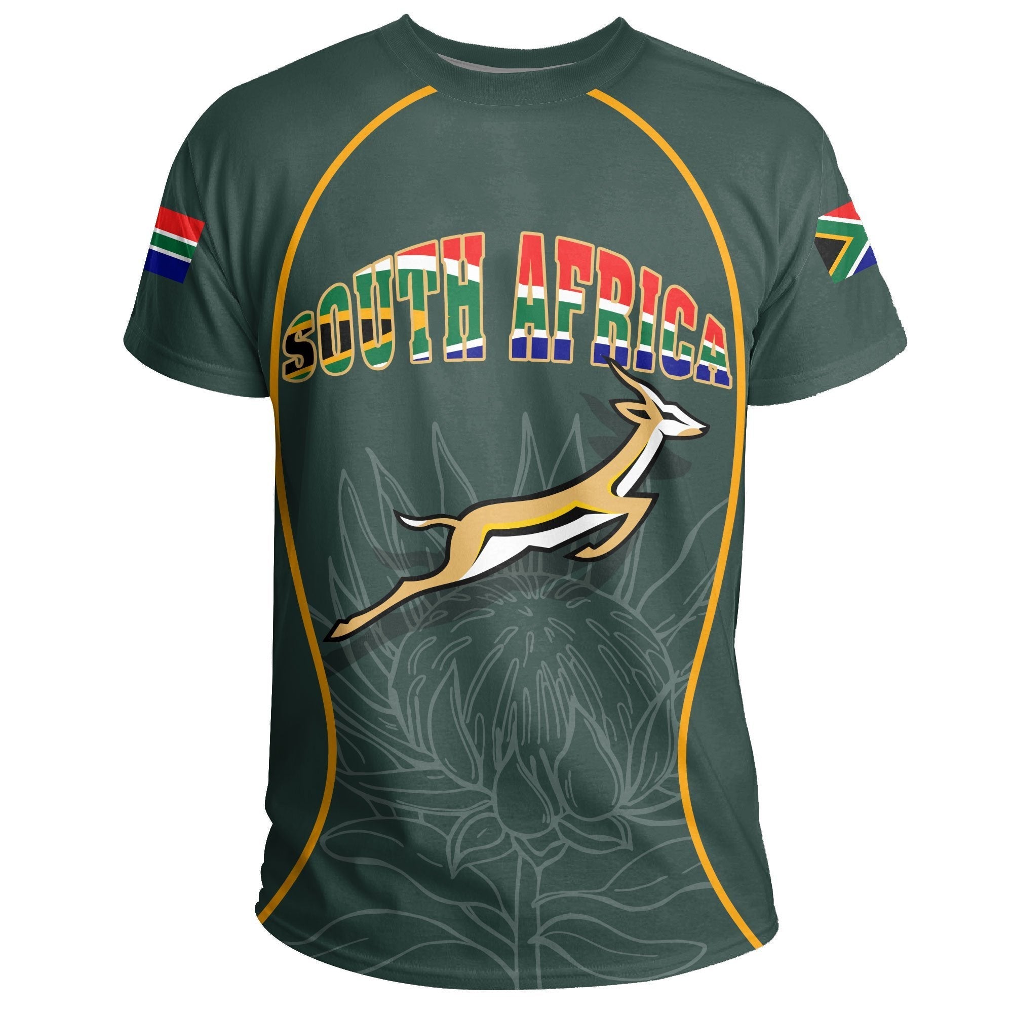 South Africa T shirt - Gel Style - Green - Vibe Hoodie Shop