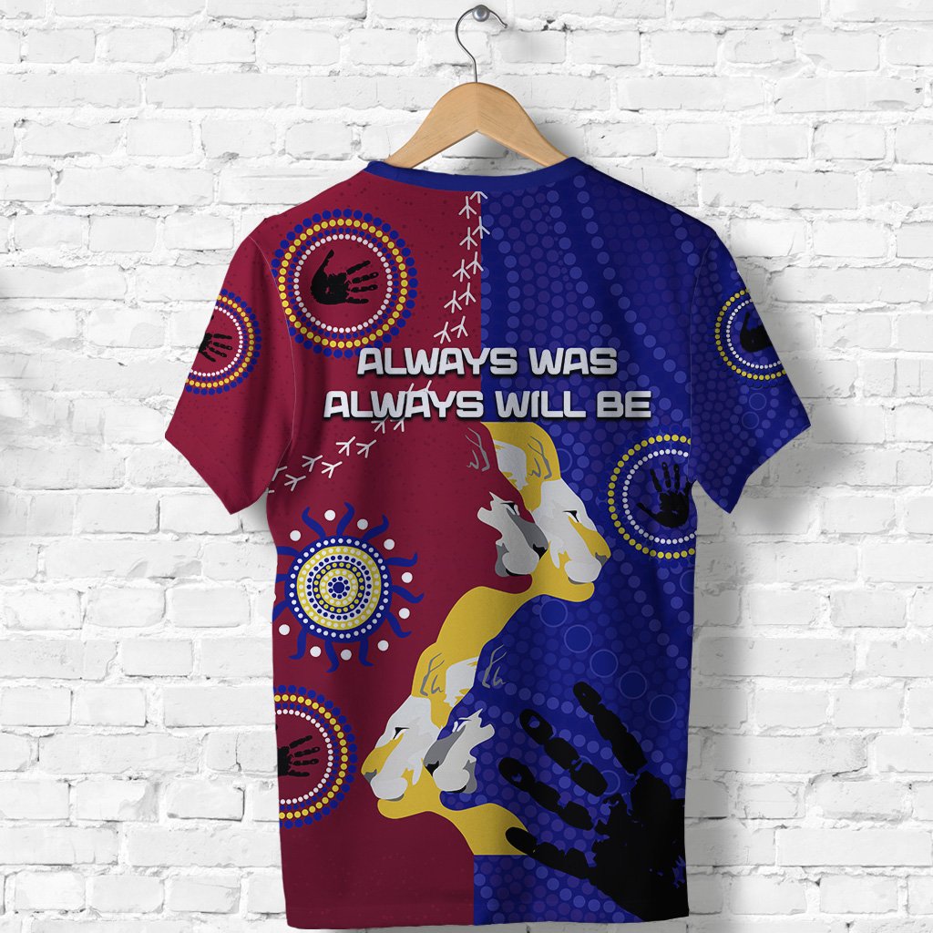 NAIDOC Brisbane Lions T shirt Indigenous Style - Vibe Hoodie Shop