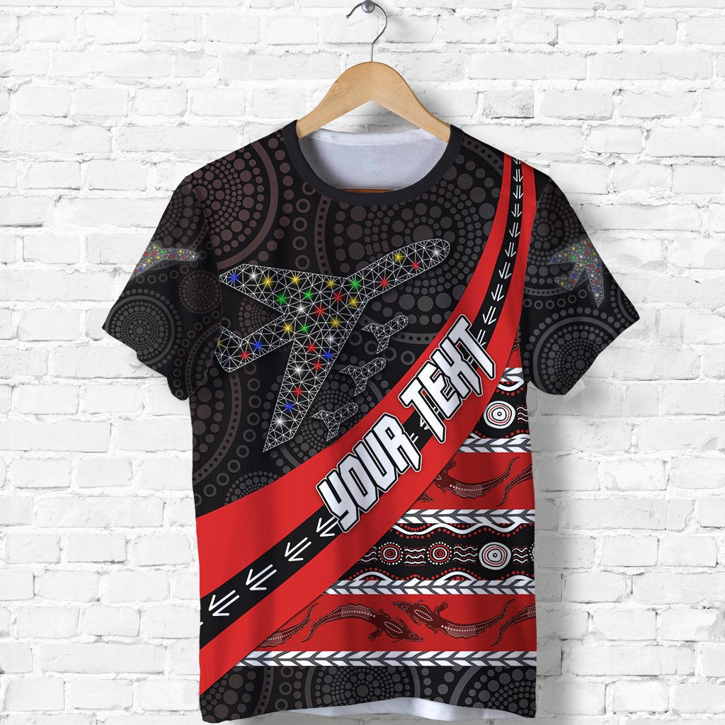 (Custom Personalised) NAIDOC Essendon T shirt Aboriginal Bombers - Vibe Hoodie Shop