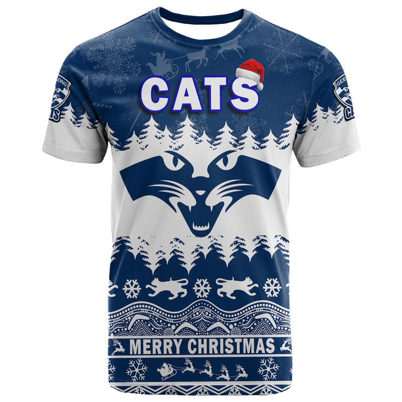 Geelong Cats Unique Winter Season T Shirt Cats Merry Christmas LT9 - Vibe Hoodie Shop