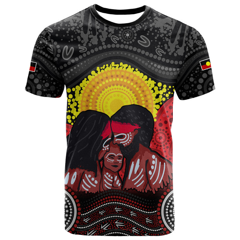 (Custom Personalised) Australia Indigenous Aboriginal Family T Shirt LT9 - Vibe Hoodie Shop