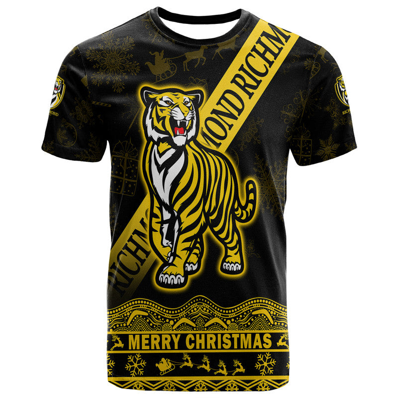 Richmond Tigers Unique Winter Season T Shirt Tigers Merry Christmas LT9 - Vibe Hoodie Shop