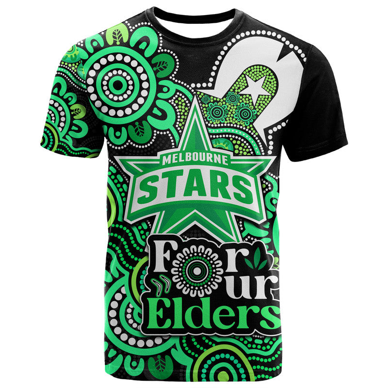 (Custom Personalised) Melbourne Stars Cricket T Shirt NAIDOC Torres Strait For Our Elders LT9 - Vibe Hoodie Shop