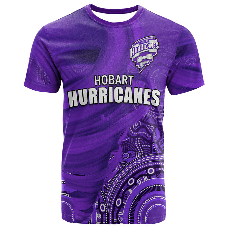 (Custom Personalised) Hobart Hurricanes Indigenous Aboriginal Arts T Shirt LT9 - Vibe Hoodie Shop