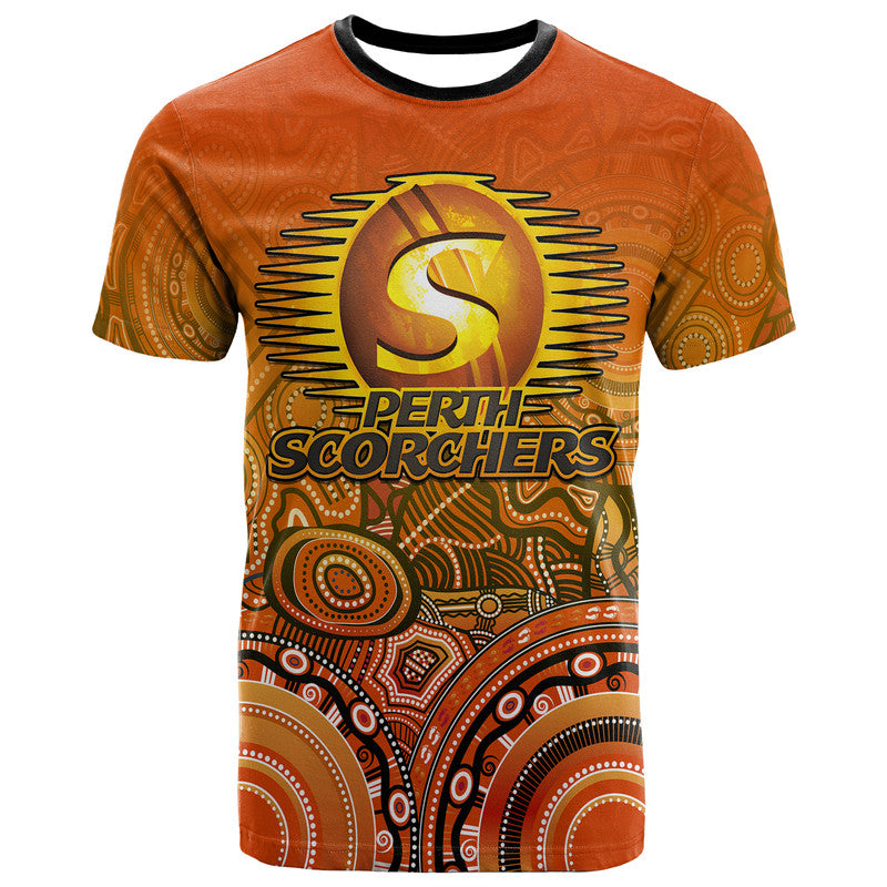 (Custom Personalised) Perth Scorchers Indigenous Aboriginal Arts T Shirt LT9 - Vibe Hoodie Shop