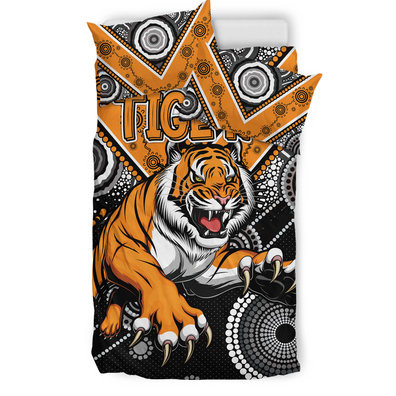 Tigers Rugby Bedding Set - Custom Super Tigers Bedding Set RLT13 - Vibe Hoodie Shop
