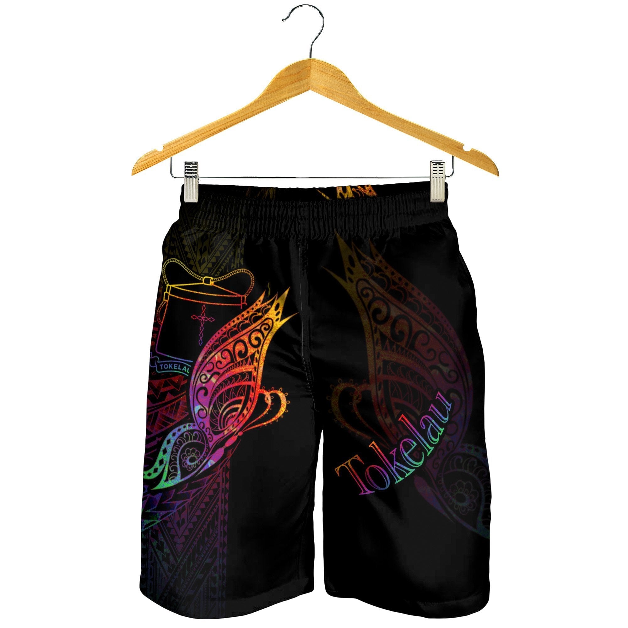 Tokelau Men's Shorts - Butterfly Polynesian Style - Vibe Hoodie Shop