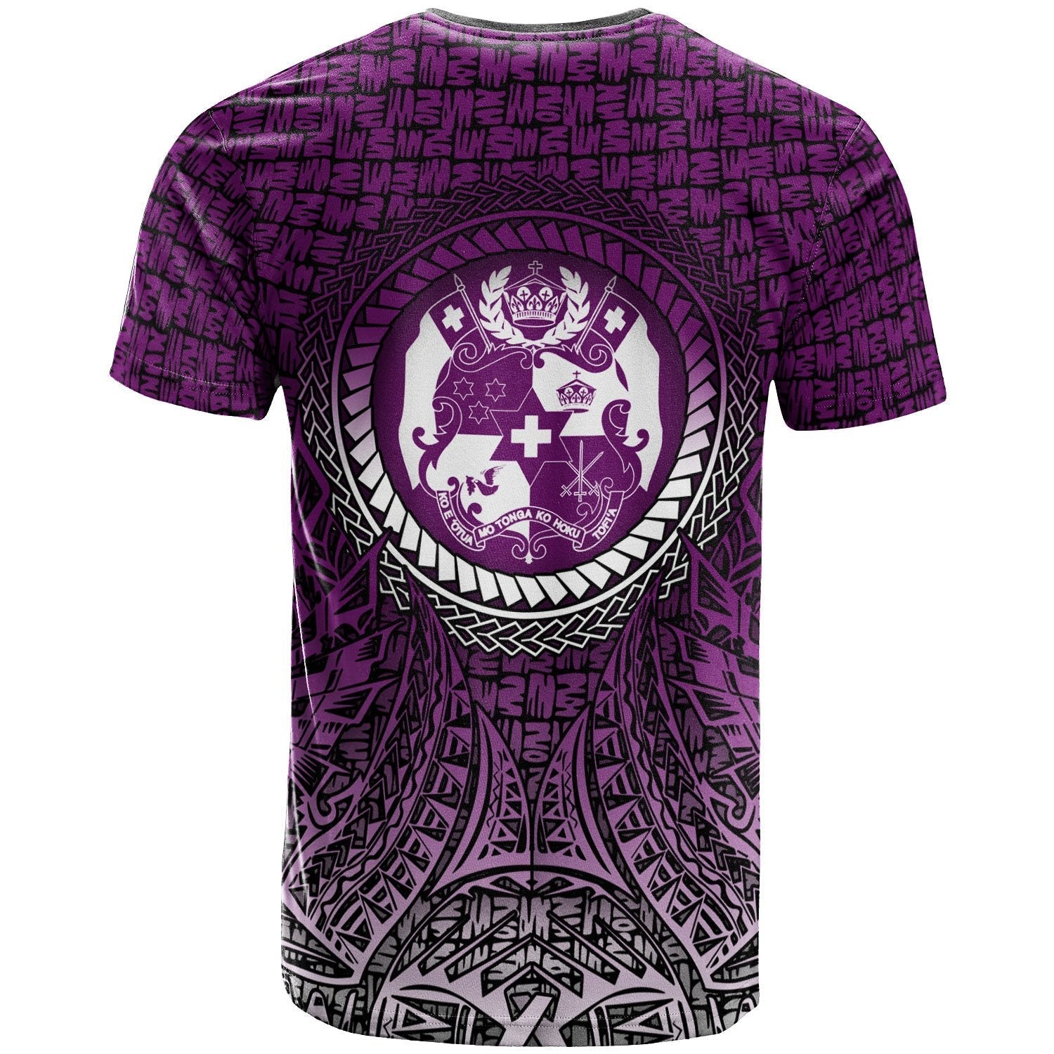 Vibe Hoodie Tonga T shirt - Circle Pattern Purple - Vibe Hoodie Shop