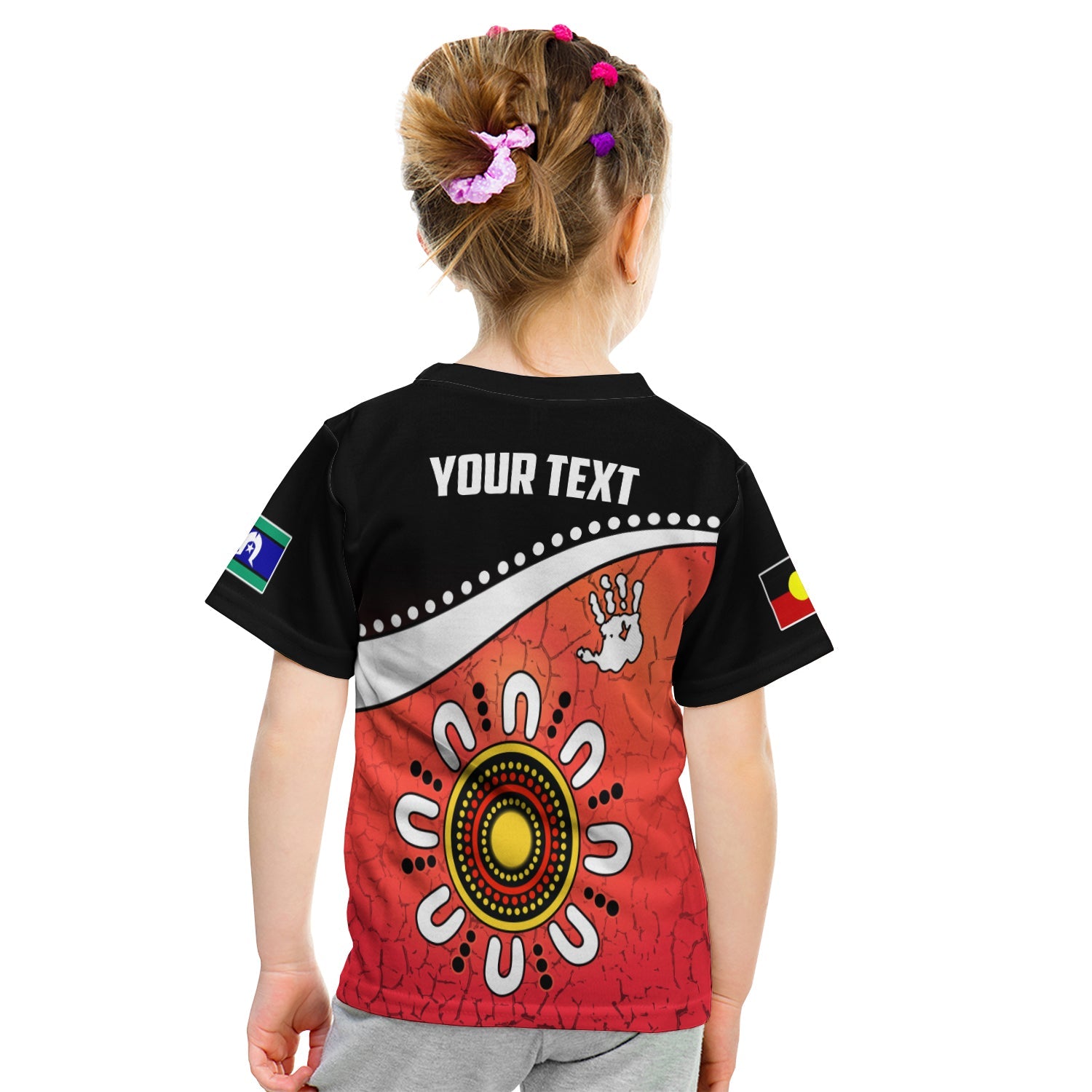 (Custom Personalised) NAIDOC Week 2022 T shirt KID Torres Strait Islanders Version Red Aboriginal The Dhari - Vibe Hoodie Shop