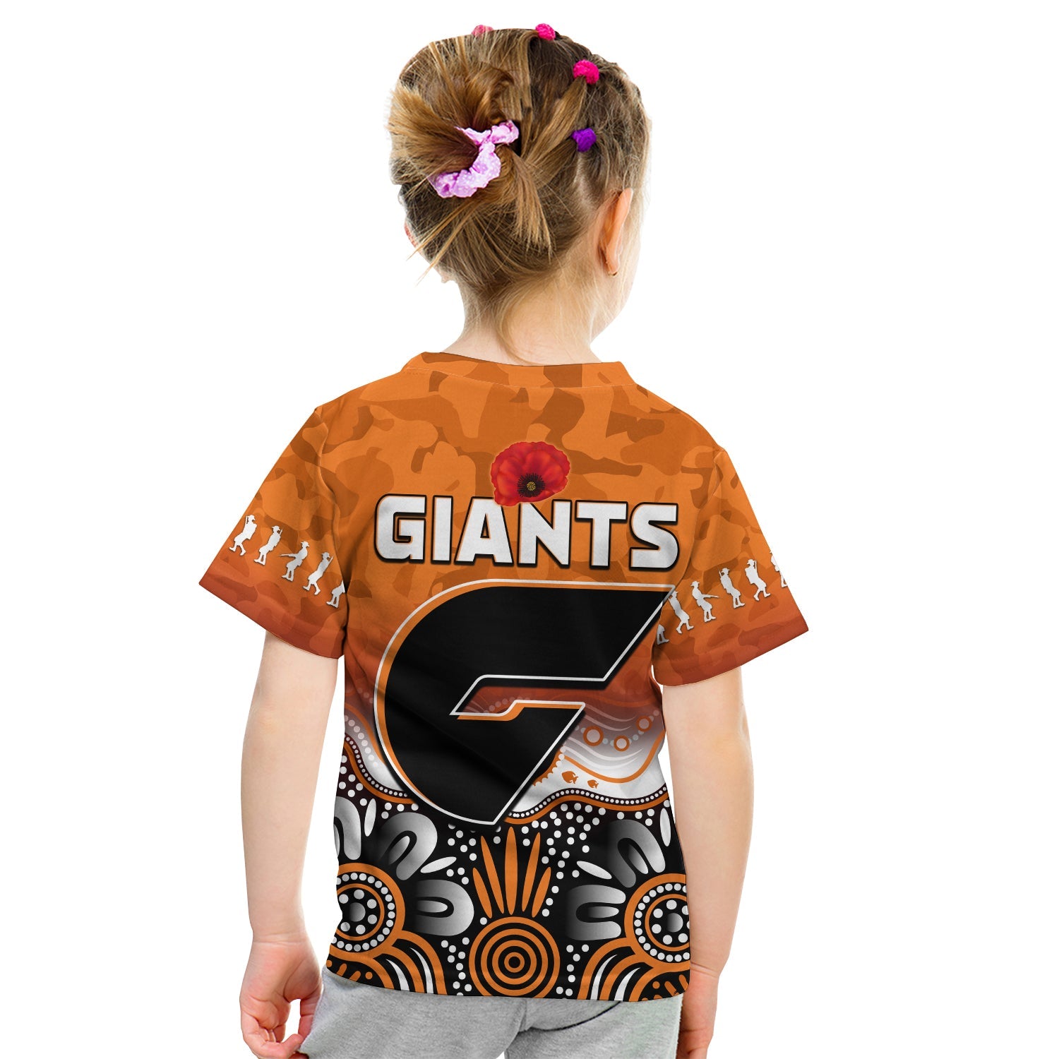 Giants ANZAC 2022 T shirt Greater Western Sydney GWS Aboriginal Poppy - Vibe Hoodie Shop