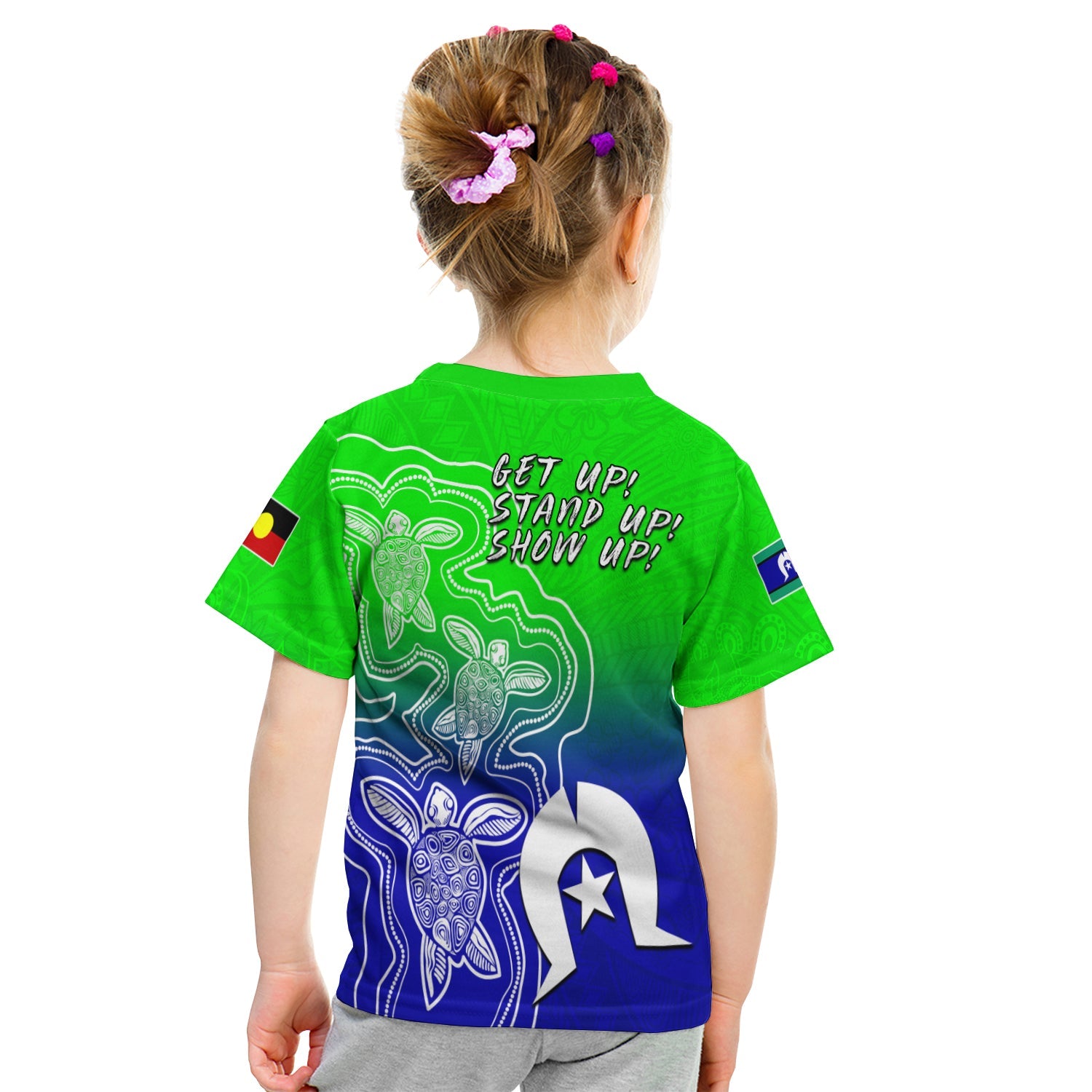 (Custom Personalised) NAIDOC Week 2022 T shirt KID Torres Strait Islanders with Aboriginal Turtles - Vibe Hoodie Shop