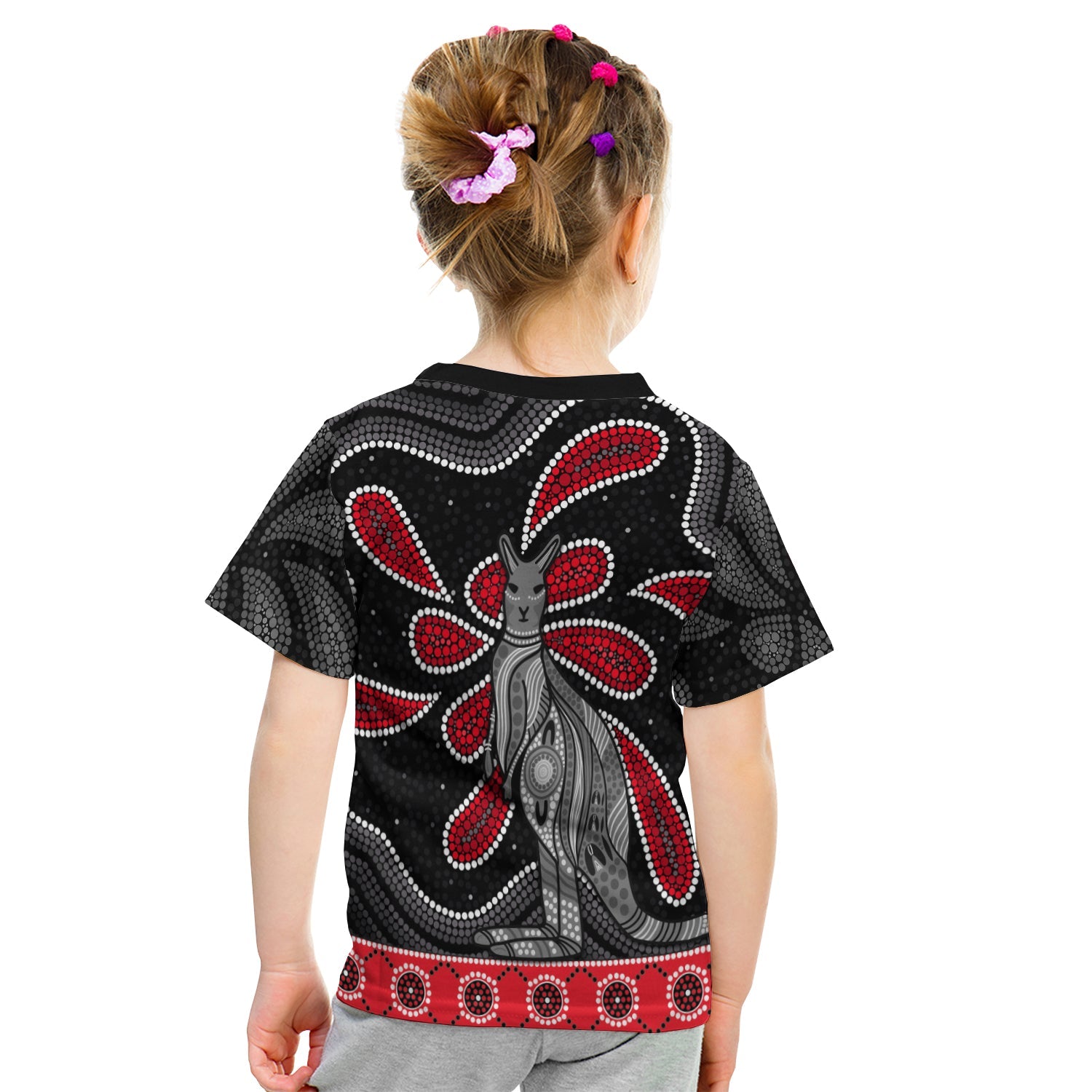 (Custom Personalised) Aboriginal Boomerang T shirt KID Kangaroo Australia - Vibe Hoodie Shop