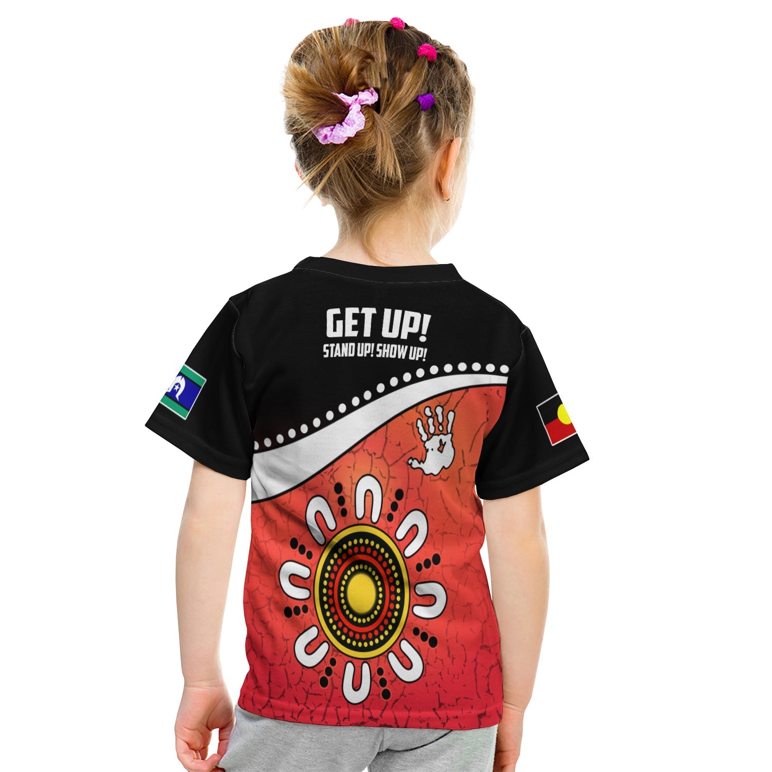 NAIDOC Week 2022 T shirt KID Torres Strait Islanders Version Red Aboriginal The Dhari - Vibe Hoodie Shop