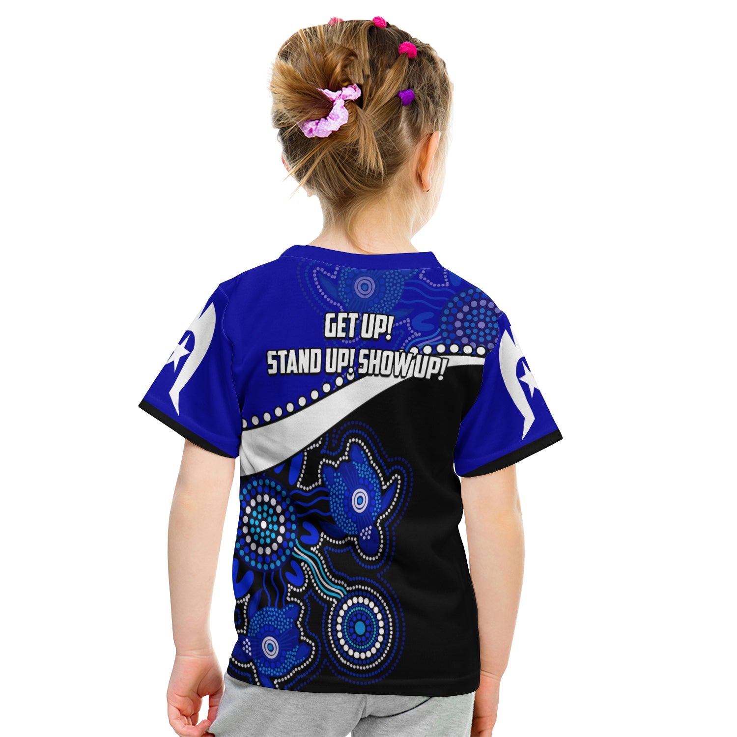 NAIDOC Week 2022 T shirt KID Torres Strait Islanders Version Blue Aboriginal Turtles - Vibe Hoodie Shop