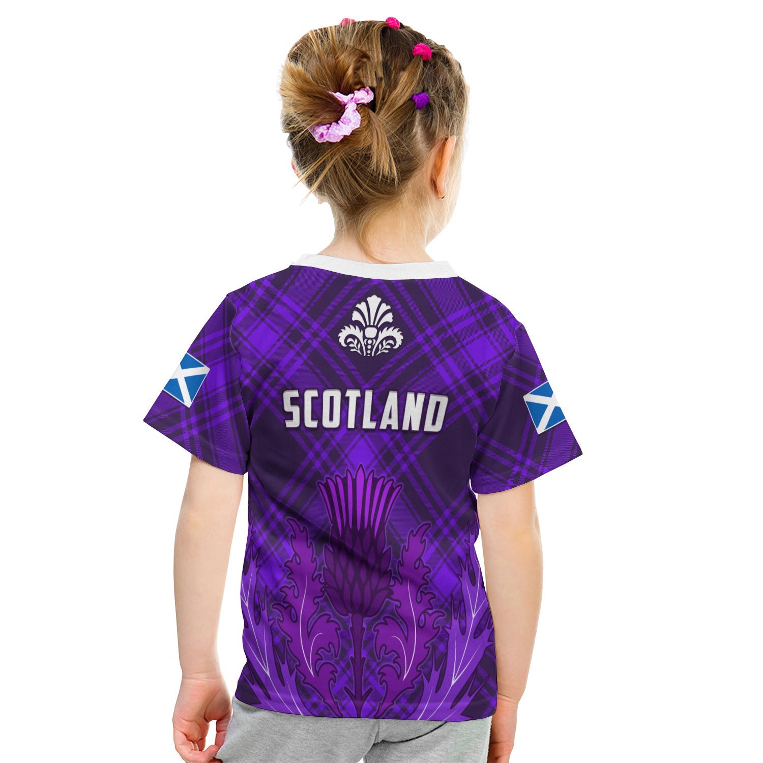 Scotland T shirt KID Thistle Scottish Be Unique - Vibe Hoodie Shop