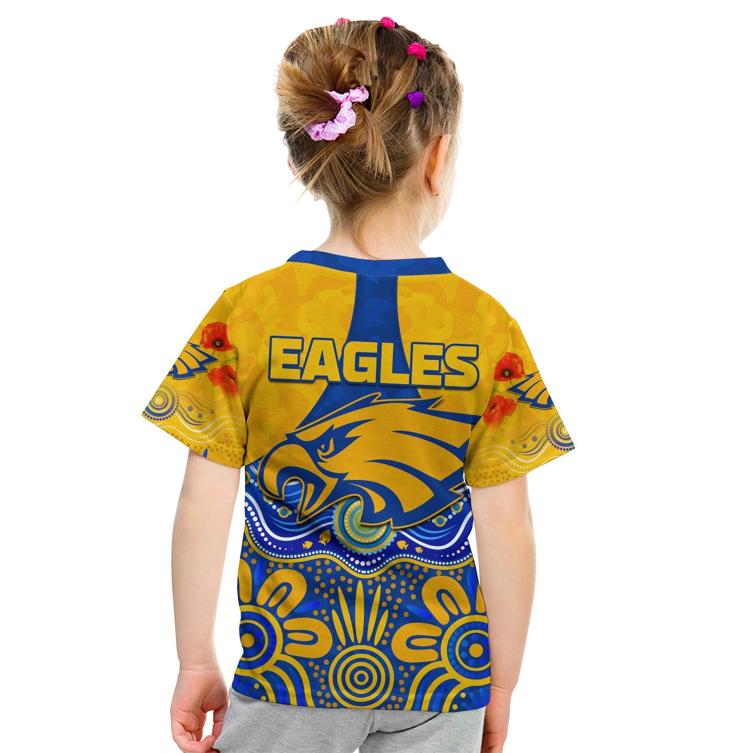 Eagles ANZAC 2022 T shirt West Coast Aboriginal Remember Them - Vibe Hoodie Shop
