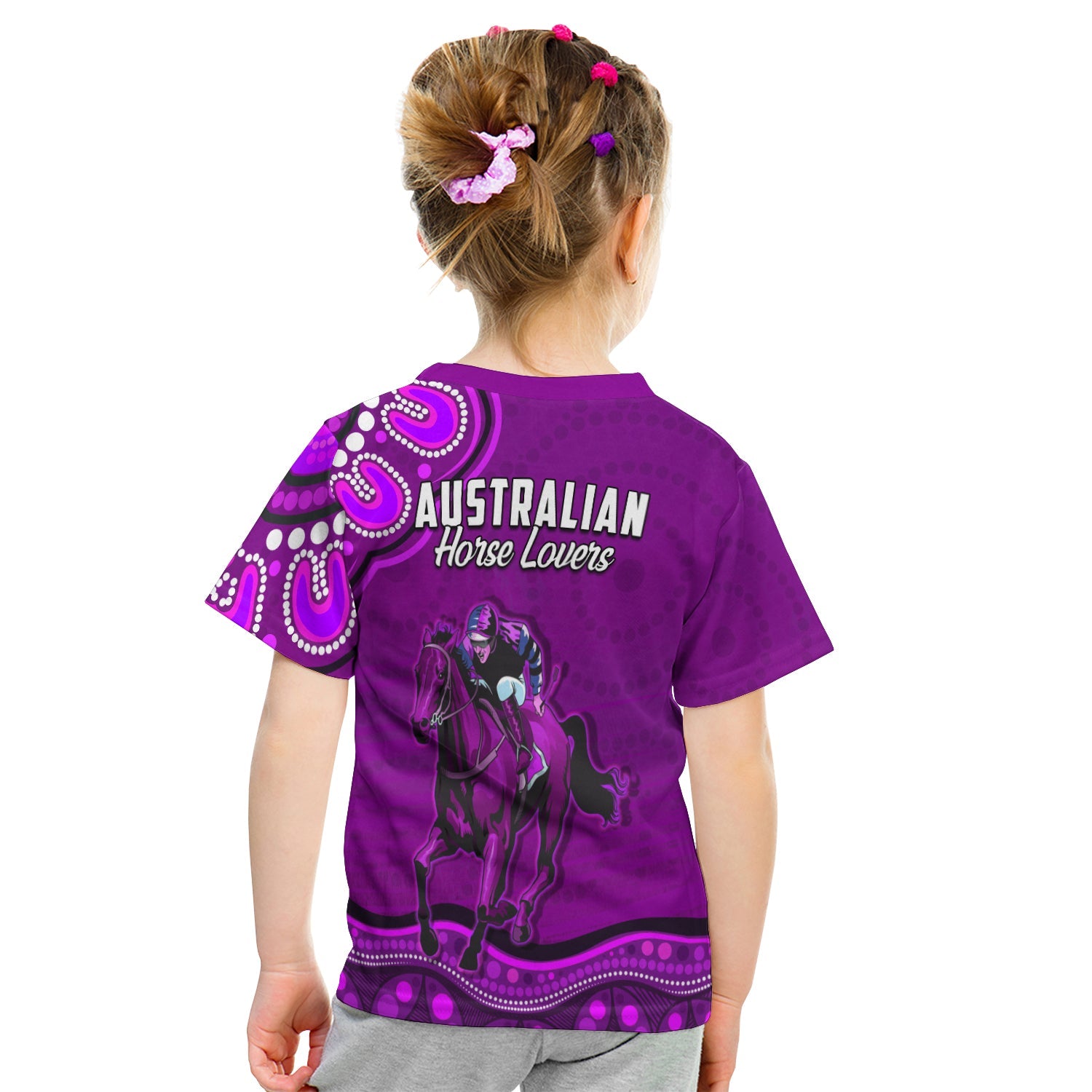 (Custom Personalised) Launceston Cup 2022 T shirt KID Australia Aboriginal Purple Horse Lovers - Vibe Hoodie Shop