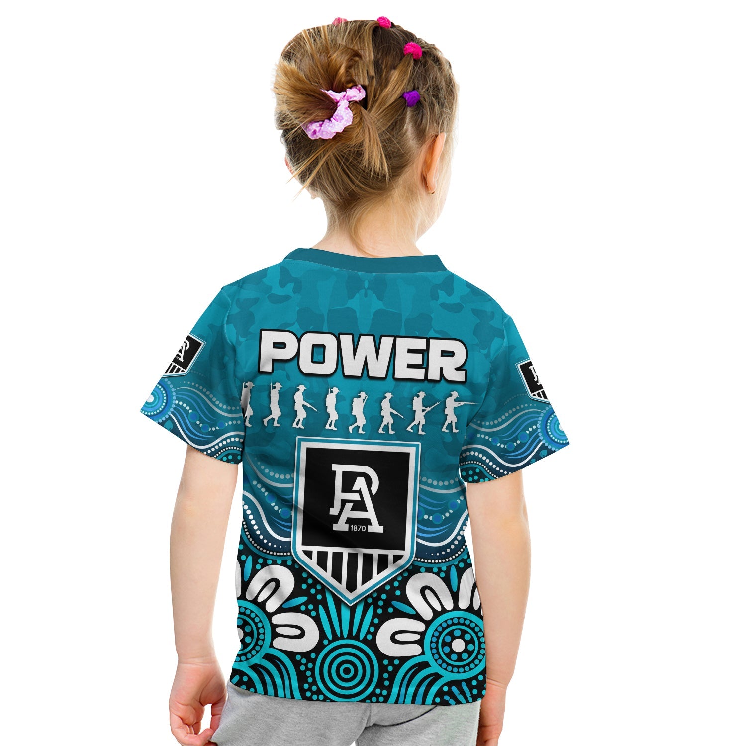 Power ANZAC 2022 T shirt Port Adelaide Aboriginal Remember Them - Vibe Hoodie Shop
