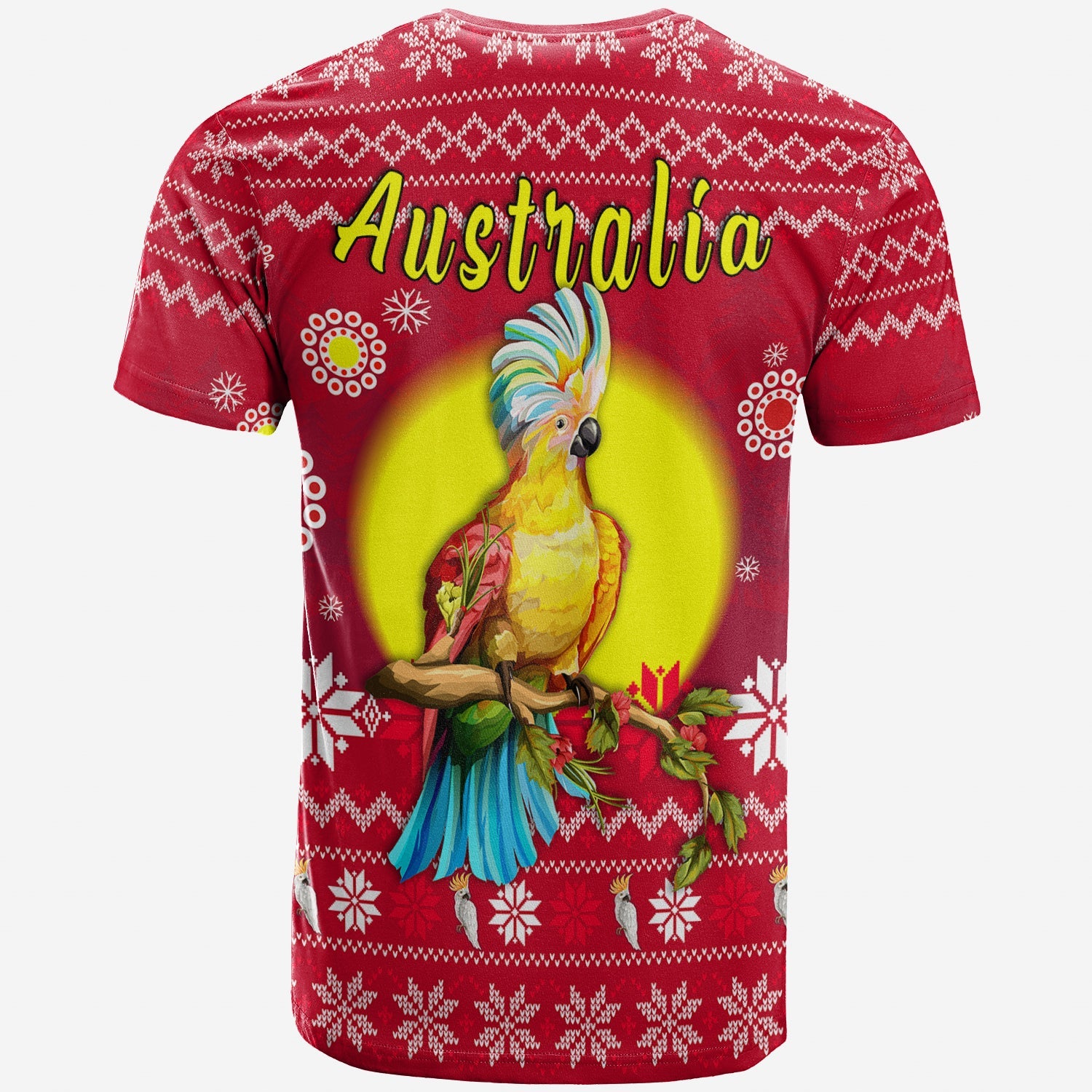 Australia Christmas T shirt Be Loved Cockatoo - Vibe Hoodie Shop