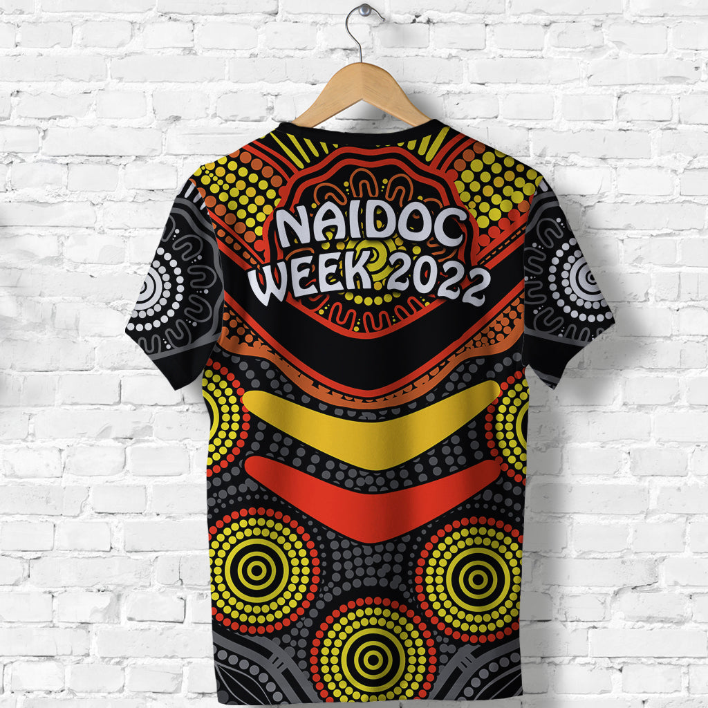 NAIDOC Week 2022 T shirt Aboriginal GET UP STAND UP SHOW UP - Vibe Hoodie Shop