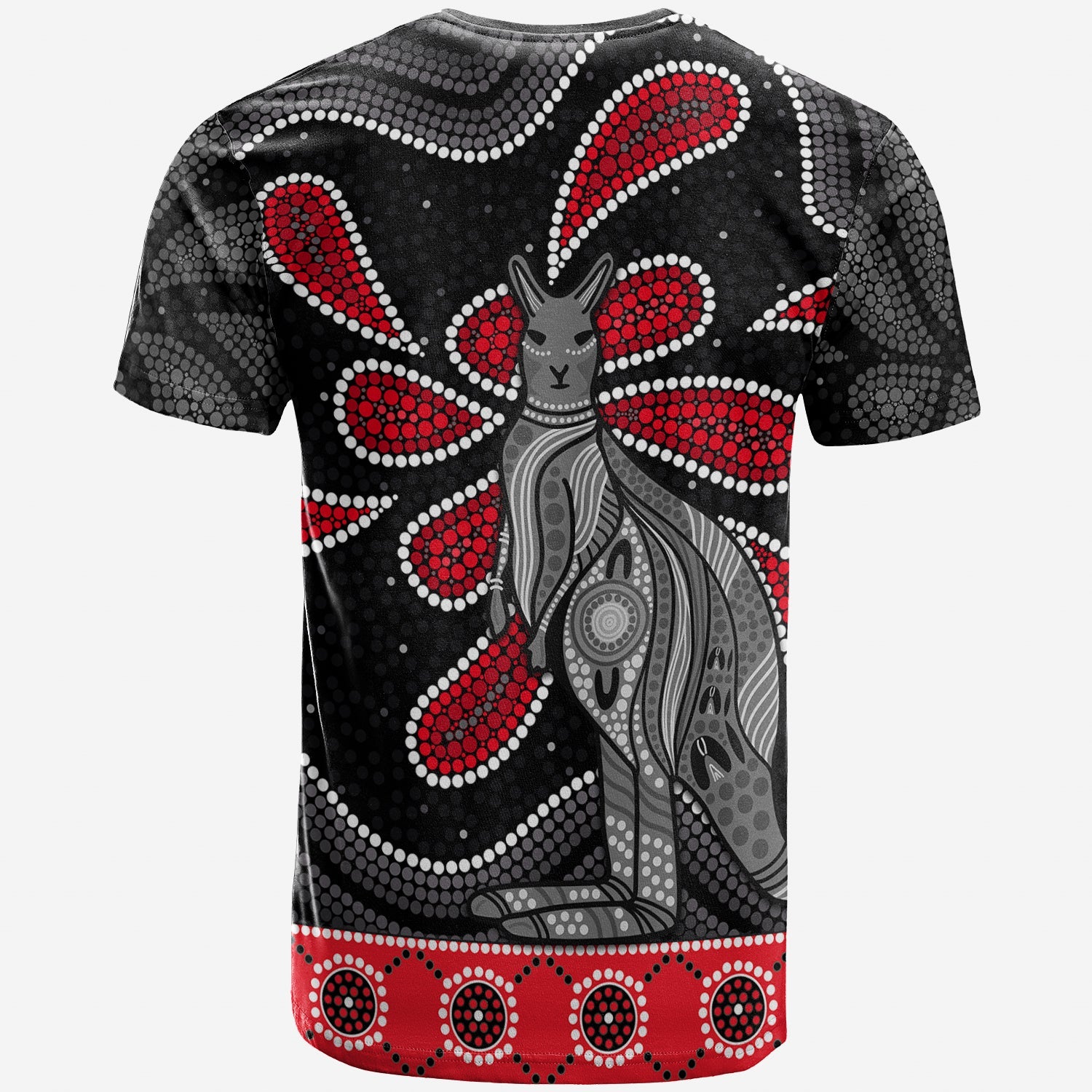 Aboriginal Boomerang T shirt Kangaroo Australia - Vibe Hoodie Shop