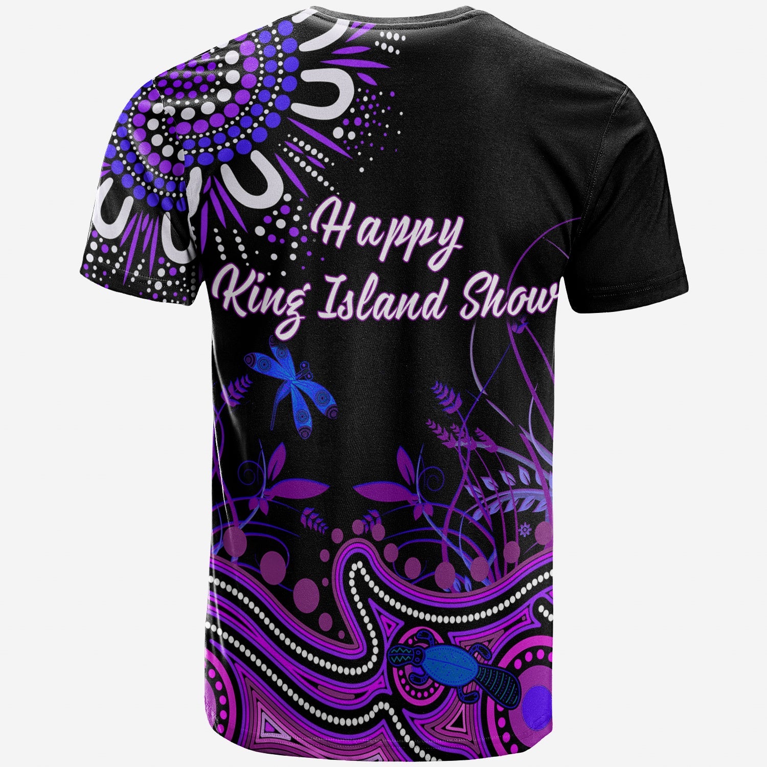 Happy King Islands Show T shirt Aboriginal Tasmania Australia Version Purple - Vibe Hoodie Shop