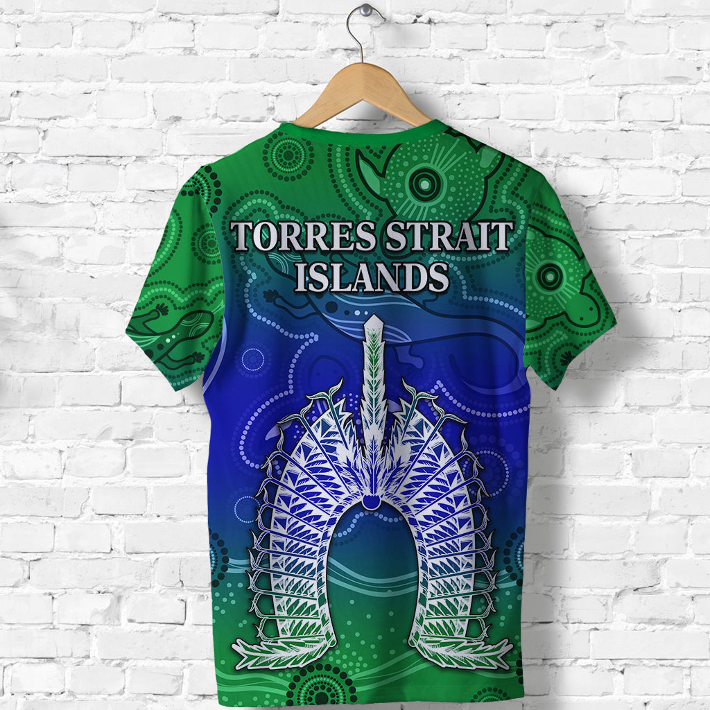 Torres Strait Islands T shirt Aboriginal Art Lizard Symbol Peace - Vibe Hoodie Shop