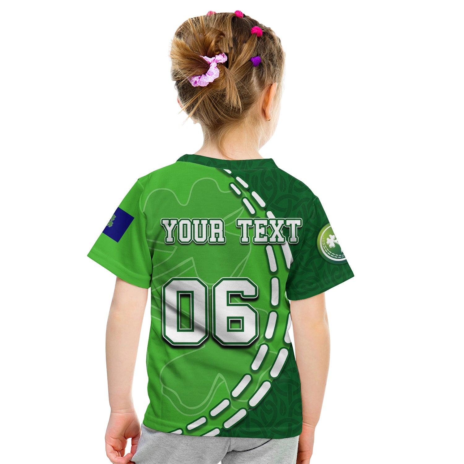 (Custom Personalised And Number) Ireland Cricket Team T shirt KID - Vibe Hoodie Shop